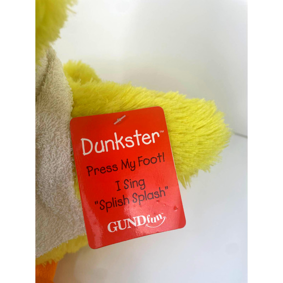 Gund Dunkster Singing Duck Easter Splish - Picture 2 of 3